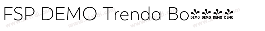 FSP DEMO Trenda Bo字体转换 FSP DEMO Trenda Bo字体转换